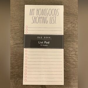 Rae Dunn List Pad, 70 sheets